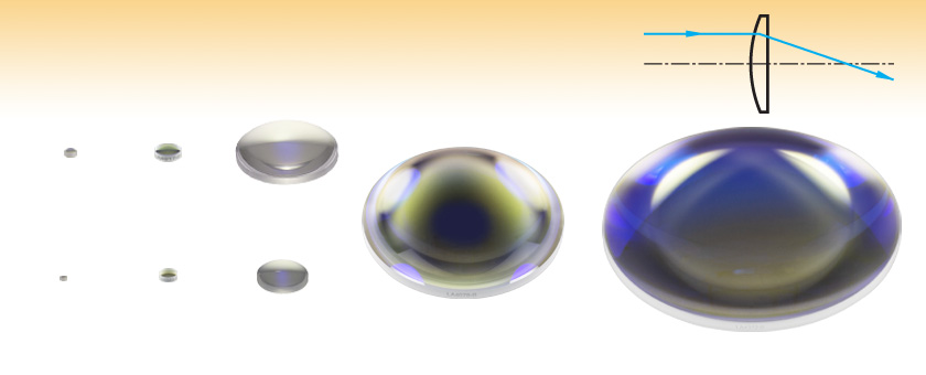 UV Fused Silica Plano-Convex Lenses, AR Coated: 650 - 1050 nm