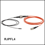 Rotary Joint Patch Cables with Ø400 µm Fiber and Ø1.25 mm Ferrules, Heat-Shrink Tubing