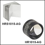 Retroreflecting Hollow Roof Prism Mirror, Ultrafast-Enhanced Silver Coating