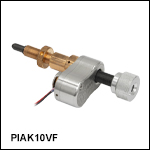 Vacuum-Compatible Piezoelectric Inertia Actuators, 1/4in-100 Mounting Thread