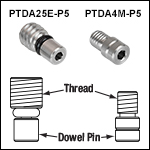 Thread to Dowel Pin Adapters