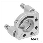 Ø1/2in Kinematic Mirror Mount, Monolithic Optic Retention<br>