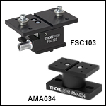 Multi-Axis Flexure Stage Accessories: Axial Force/Touch Sensor Platform