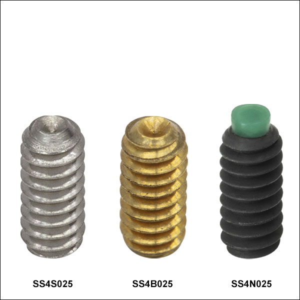Thorlabs - SS4MB6 M4 x 0.7 Alloy Steel Brass-Tipped Setscrew, 6 mm Long, 10  Pack