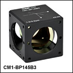 45:55 (R:T) Cube-Mounted Pellicle Beamsplitter, Coating: 1.0 - 2.0 µm