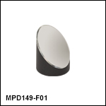 Ø1in 90° Off-Axis Parabolic Mirrors, UV-Enhanced Aluminum Coating