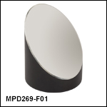 Ø2in 90° Off-Axis Parabolic Mirrors, UV-Enhanced Aluminum Coating
