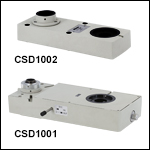 Double Camera Ports with Built-In Optics<br>
