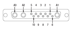 LCM100(/M) DB13W3 Connector