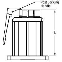 Mechanical Drawing of Post Holder