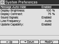 Preferences Screen