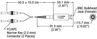 BNC PM Fiber EVOA Mechanical Drawing