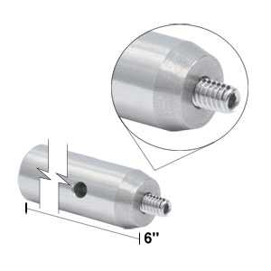 TR6 - Ø1/2in Optical Post, SS, 8-32 Setscrew, 1/4in-20 Tap, L = 6in