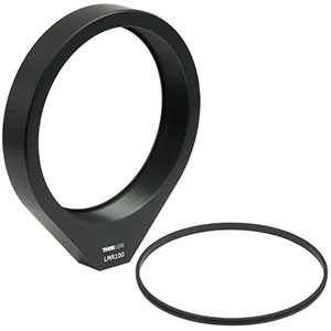 LMR100 - Lens Mount with Retaining Ring for Ø100 mm Optics, 8-32 Tap