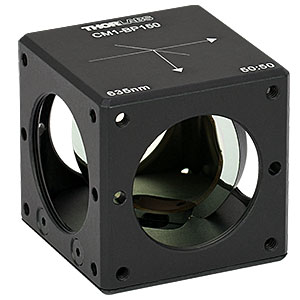 CM1-BP150 - 30 mm Cage Cube-Mounted Pellicle Beamsplitter, 50:50, 635 nm