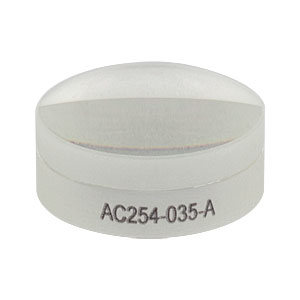 AC254-035-A - f = 35 mm, Ø1in Achromatic Doublet, ARC: 400 - 700 nm