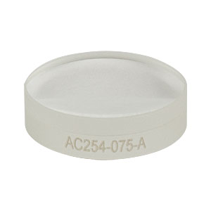 AC254-075-A - f = 75 mm, Ø1in Achromatic Doublet, ARC: 400 - 700 nm