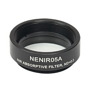 NENIR05A - Ø25 mm NIR Absorptive ND Filter, SM1-Threaded Mount, OD: 0.5