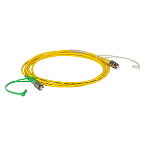 P5-SMF28E-FC-2 - Single Mode Patch Cable, 1260 - 1625 nm, FC/PC to FC/APC, Ø3 mm Jacket, 2 m Long