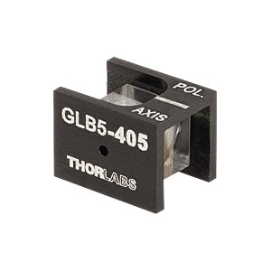 GLB5-405 - Glan-Laser alpha-BBO Polarizer, 5.0 mm CA, V Coated (405 nm)