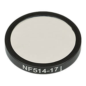 NF514-17 - Ø25 mm Notch Filter, CWL = 514 nm, FWHM = 17 nm