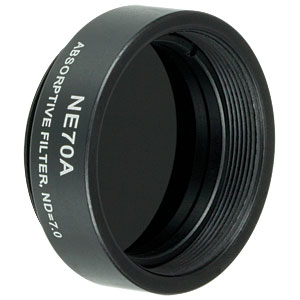 NE70A - Ø25 mm Absorptive ND Filter, SM1-Threaded Mount, Optical Density: 7.0