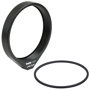 LMR75/M - Lens Mount with Retaining Ring for Ø75 mm Optics, M4 Tap