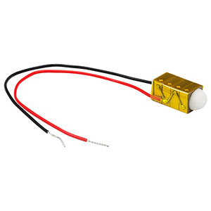 PK2FMP1 - Discrete Piezo Stack, 75 V, 11.2 µm Displacement, 5.0 mm x 5.0 mm x 12.6 mm, End Hemisphere and Flat End Plate