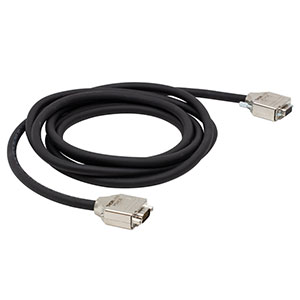 PDXCE - Extension Cable for ORIC<sup>®</sup> Piezo Stages with a D-Sub Connector, 3.0 m, DB15 Male to DB15 Female