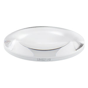 LB4821-AB - f = 100 mm, Ø2in UV Fused Silica Bi-Convex Lens, AR Coating: 400 - 1100 nm