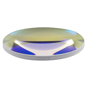 LB4821-B - f = 100 mm, Ø2in UV Fused Silica Bi-Convex Lens, AR Coating: 650 - 1050 nm