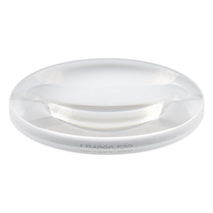 LB4096-532 - f = 50 mm, Ø1in UV Fused Silica Bi-Convex Lens, 532 nm V-Coat