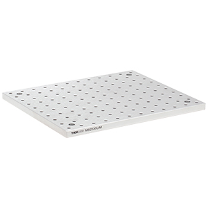 MB2530U/M - Unanodized Aluminum Breadboard, 250 mm x 300 mm x 12.7 mm, M6 Taps