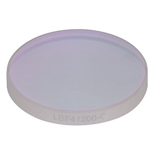 LBF41200-C - UVFS Best Form Lens, Ø1in, f = 200.0 mm, AR Coating: 1050 - 1700 nm