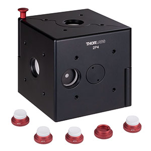 2P4 - Ø50 mm Integrating Sphere, 4 Input Ports, 8-32 Tapped Mounting Hole