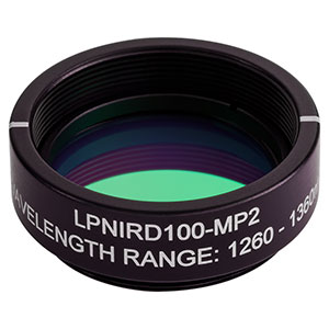 LPNIRD100-MP2 - Ø25.0 mm SM1-Mounted Linear Polarizer, 1260 - 1360 nm