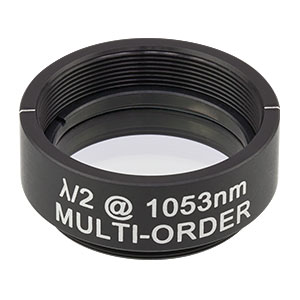 WPMH10M-1053 - Ø1in Multi-Order Half-Wave Plate, SM1-Threaded Mount, 1053 nm