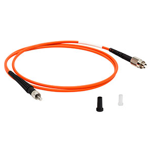 M91L01 - Ø200 µm, 0.22 NA, High OH, FC/PC to SMA905 Fiber Patch Cable, 1 m Long