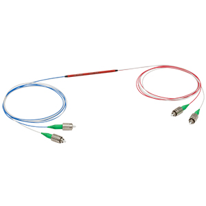 TW1550R3A2 - 2x2 Wideband Fiber Optic Coupler, 1550 ± 100 nm, 75:25 Split, FC/APC Connectors