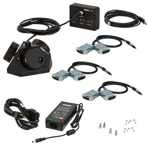 MCM3002 - Three-Channel Controller and Three-Knob Joystick for 2in Cerna Travel Stages