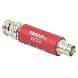 EF599 - DC Block Mains Hum Electical Filter, 27 dB Suppression at 50 - 60 Hz, Coaxial BNC Feedthrough