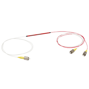TW850R3F1 - 1x2 Wideband Fiber Optic Coupler, 850 ± 100 nm, 75:25 Split, FC/PC