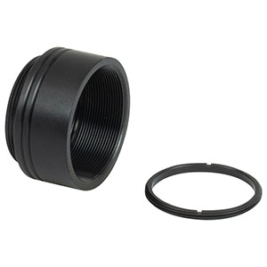 CM1L05 - Extension Tube, Internal SM1 Threading of 0.50in Depth, External C-Mount Threading, One Retaining Ring Included