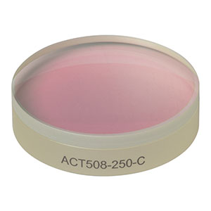 ACT508-250-C - f = 250.0 mm, Ø2in Achromatic Doublet, ARC: 1050 - 1700 nm