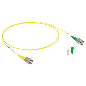 P5-630Y-FC-1 - Single Mode Patch Cable, 633 - 780 nm, FC/PC to FC/APC, Ø900 µm Jacket, 1 m Long