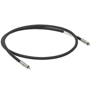 MR18L01 - Ø200 µm, 0.22 NA, Low OH, SMA-SMA Armored Fiber Patch Cable, 1 m Long