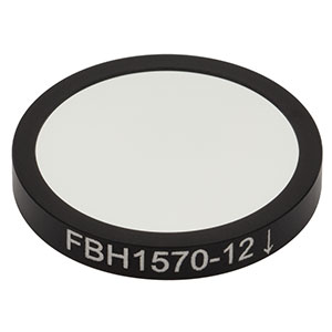 FBH1570-12 - Hard-Coated Bandpass Filter, Ø25 mm, CWL = 1570 nm, FWHM = 12 nm