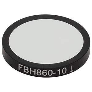 FBH860-10 - Hard-Coated Bandpass Filter, Ø25 mm, CWL = 860 nm, FWHM = 10 nm