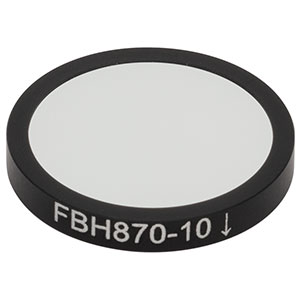 FBH870-10 - Hard-Coated Bandpass Filter, Ø25 mm, CWL = 870 nm, FWHM = 10 nm