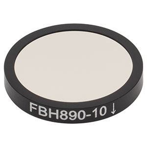 FBH890-10 - Hard-Coated Bandpass Filter, Ø25 mm, CWL = 890 nm, FWHM = 10 nm